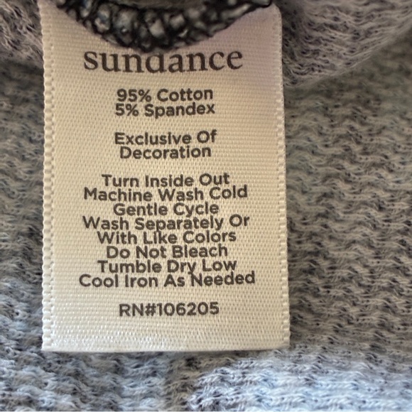 Sundance Thermal Long Sleeve Top Embroidered Placket Blue PXL - Picture 6 of 10